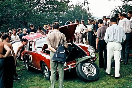 Rajd Polski-1967r. Sobiesław i Ewa Zasada - Porsche 912